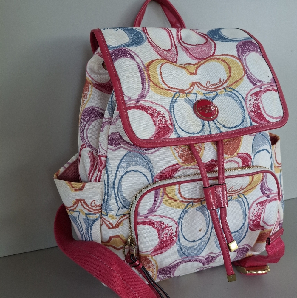 Coach Multicolor Backpack - Picture 4 of 15